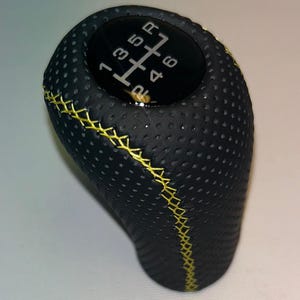 For FORD MUSTANG COBRA T56 2003-2004 Shift Gear Knob 6 Speed Genuine Leather