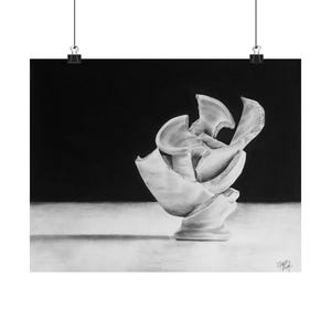 Poster, Alabasterglas Kohlezeichnung, Kunstdruck, Wandkunst-Dekor, Wohnkultur, christliche Kunst, Geschenkidee, Inspirational