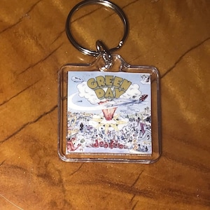 Green Day Dookie CD Album Cover Keychain