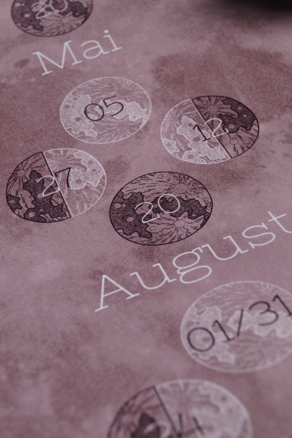 Lunar Calendar 2023 A2 Moon Phases Astrology Wall Calendar | Etsy UK