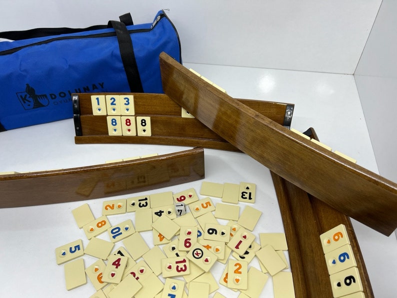 Rummikub Set Luxury Wood Ovel Rummikub Team Etsy