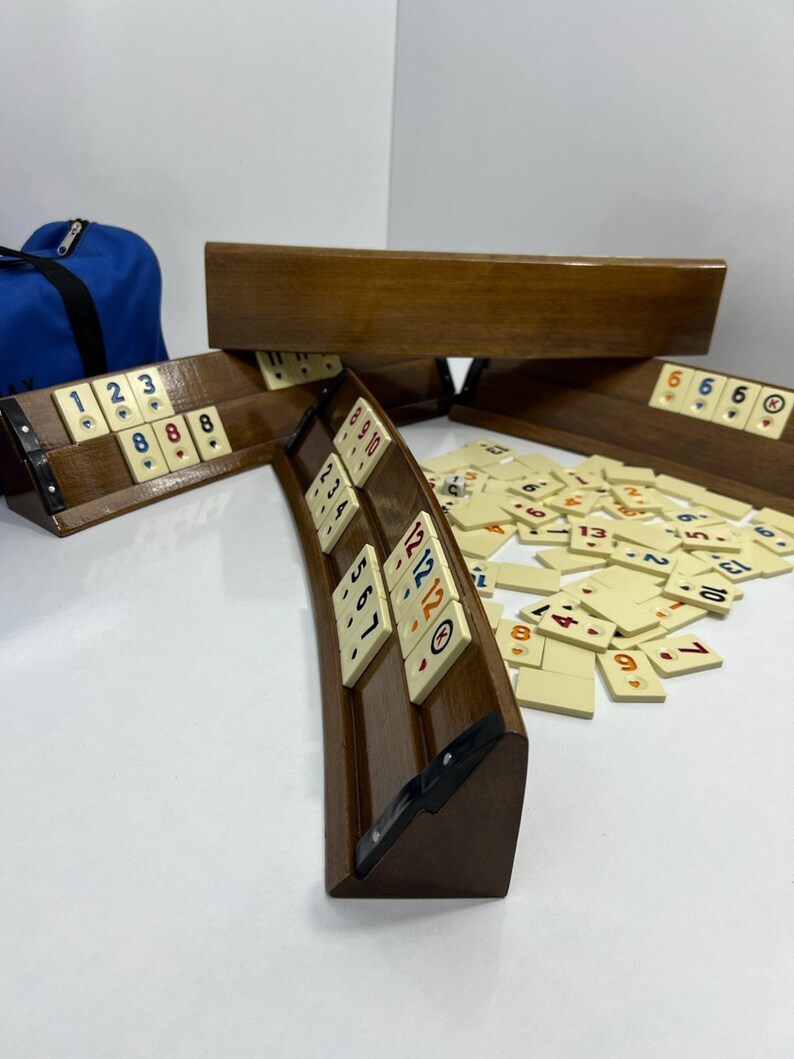 Rummikub Set Luxury Wood Ovel Rummikub Team Etsy