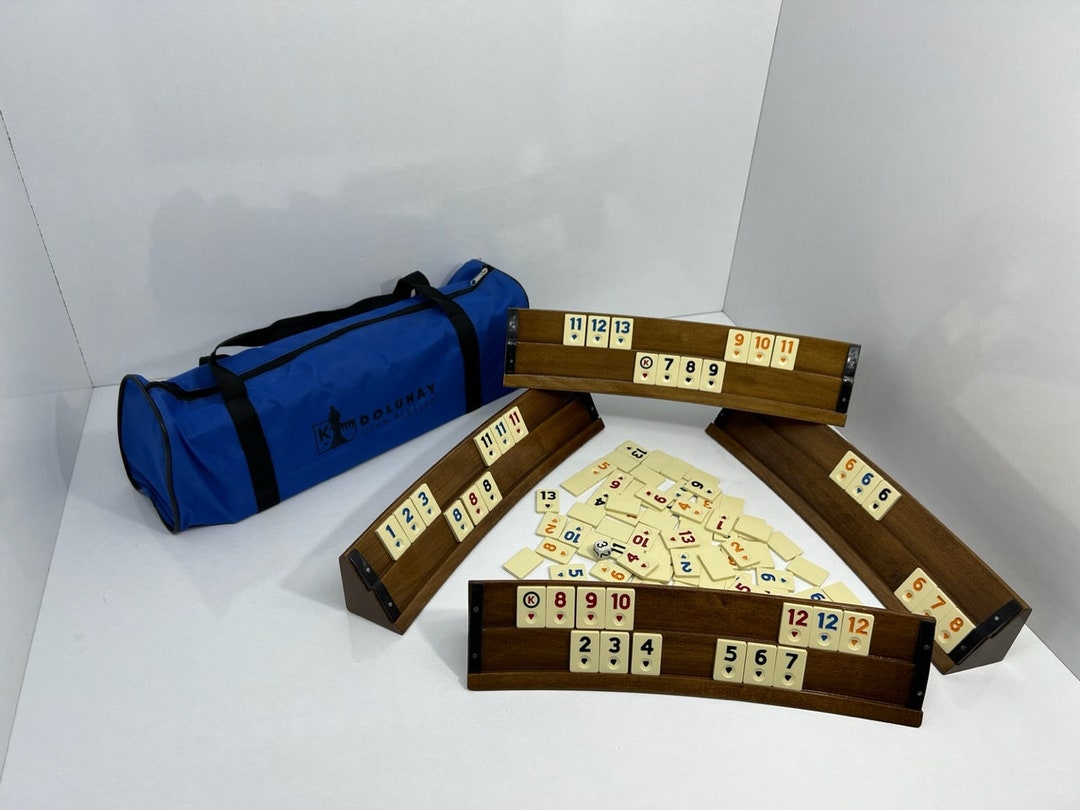 Rummikub Set Luxury Wood Ovel Rummikub Team Etsy