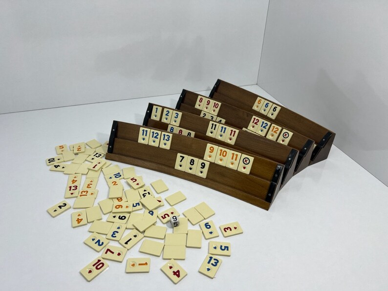 Rummikub Set Luxury Wood Ovel Rummikub Team Etsy