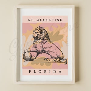 St. Augustine - Lion - Digital Print