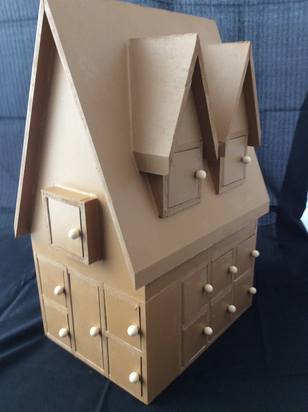 Undecorated Wood Gingerbread House Christmas Advent Calendar Etsy
