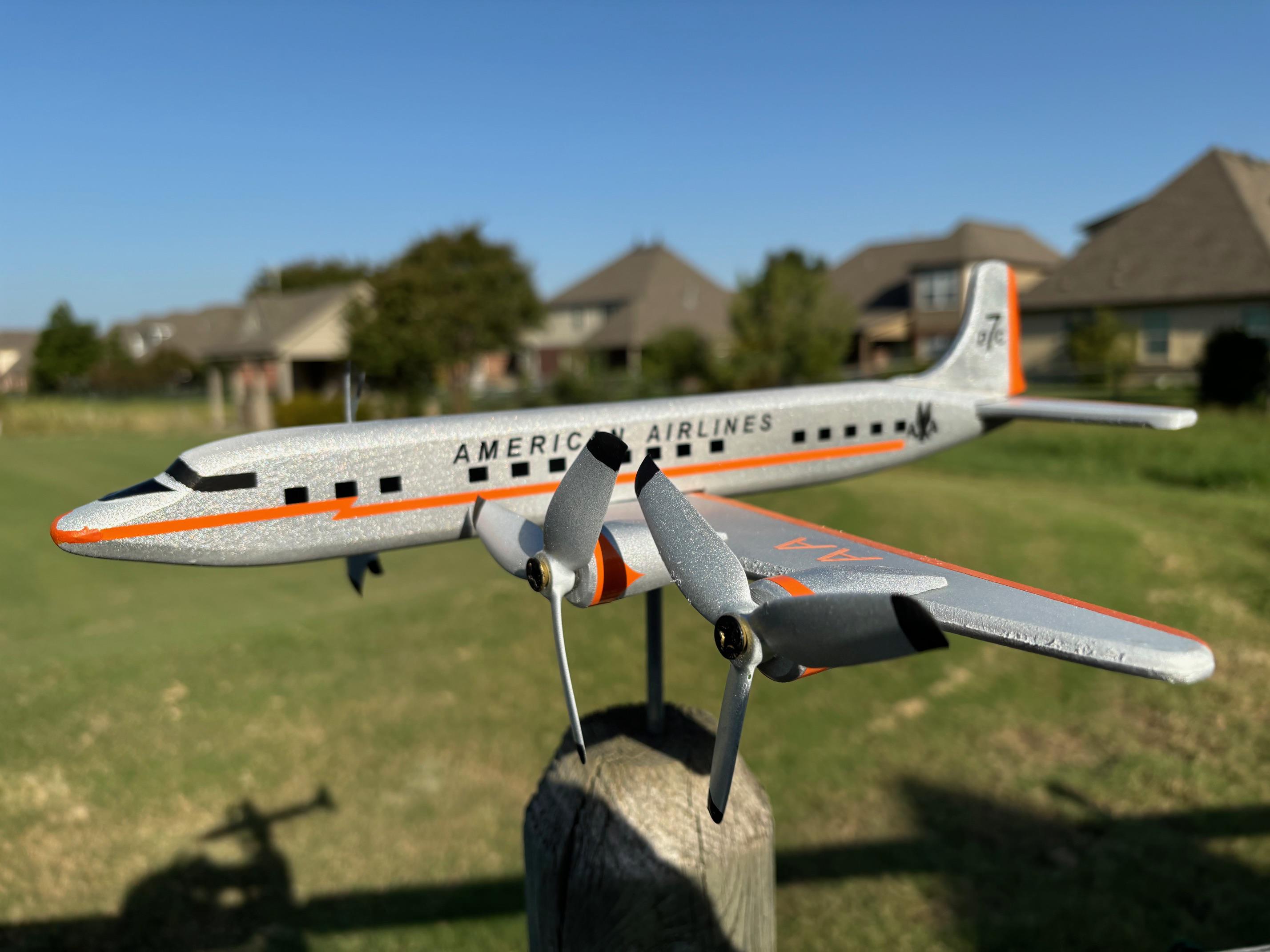 Avion Miniature CIJ Douglas DC7 – 1963, N°1/11, Métal, Made In France, Rare