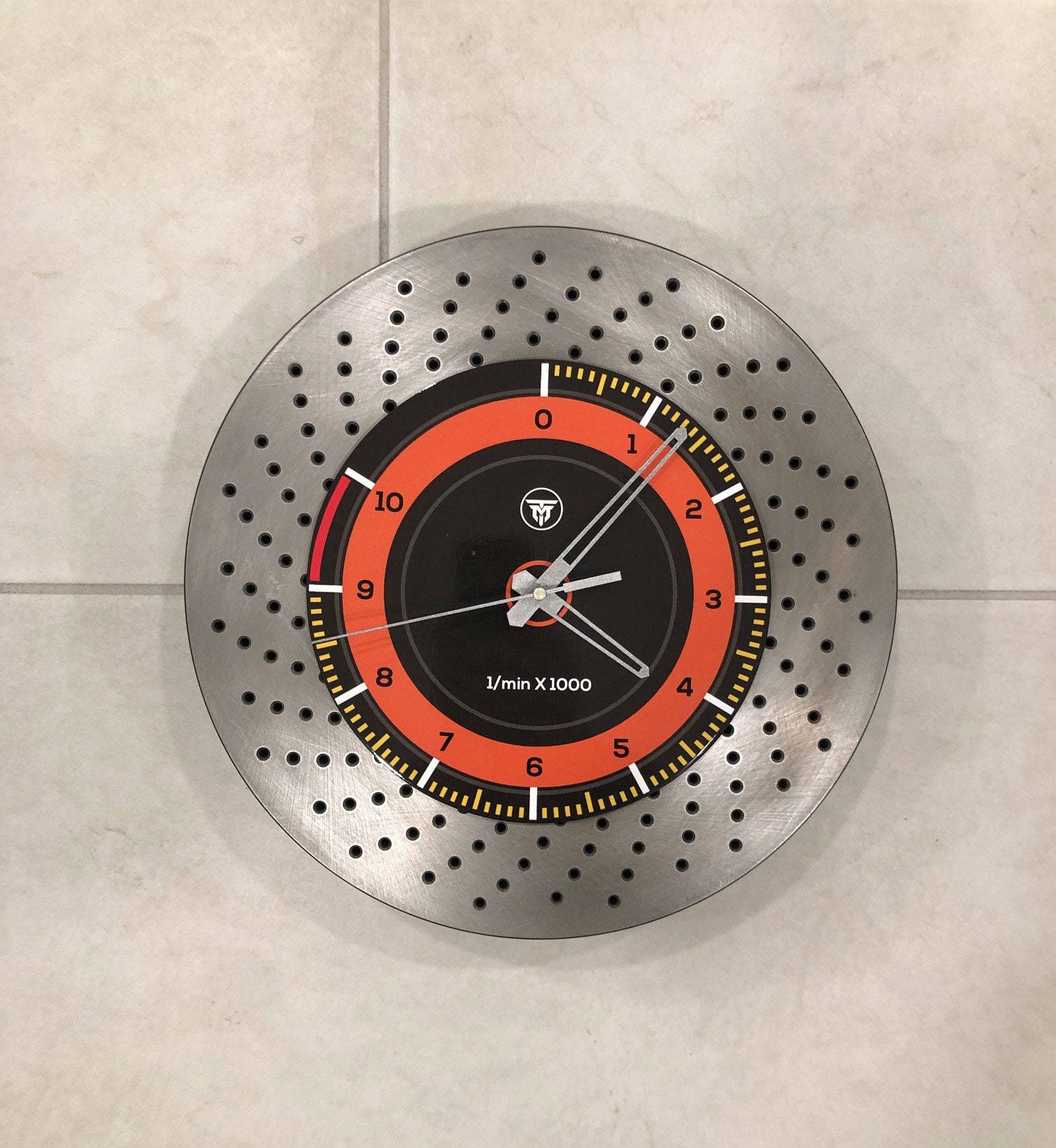 Motor Racing Inspired Handcrafted Brake Rotor Wall Clock - Etsy