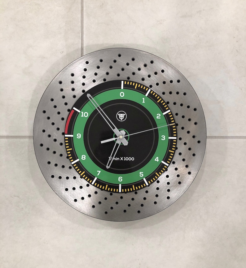 Motor Racing Inspired Handcrafted Brake Rotor Wall Clock - Etsy