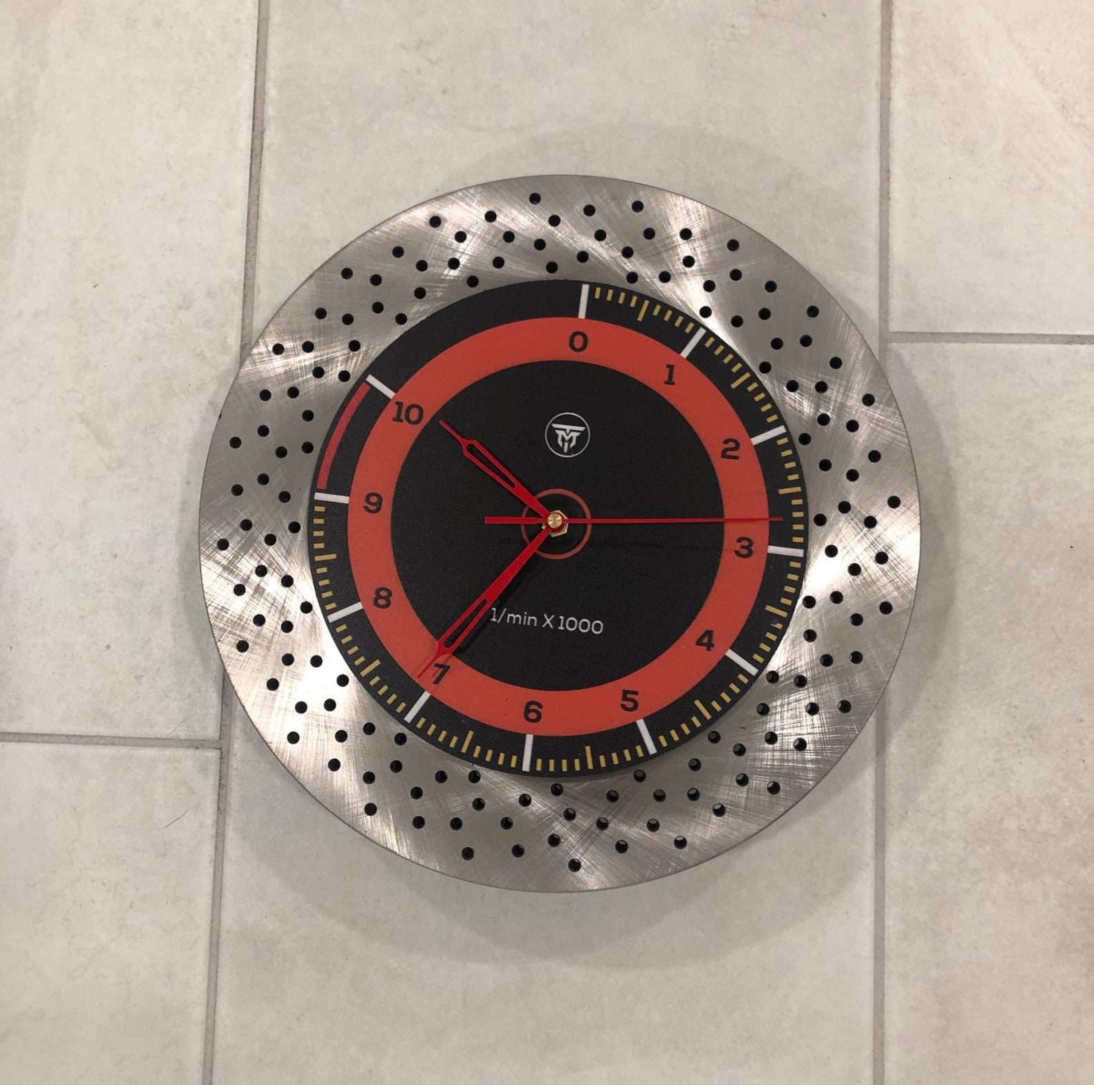 Motor Racing Inspired Handcrafted Brake Rotor Wall Clock - Etsy