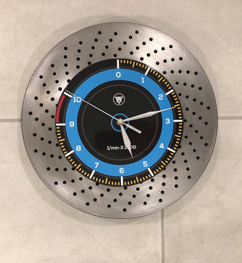 Motor Racing Inspired Handcrafted Brake Rotor Wall Clock - Etsy