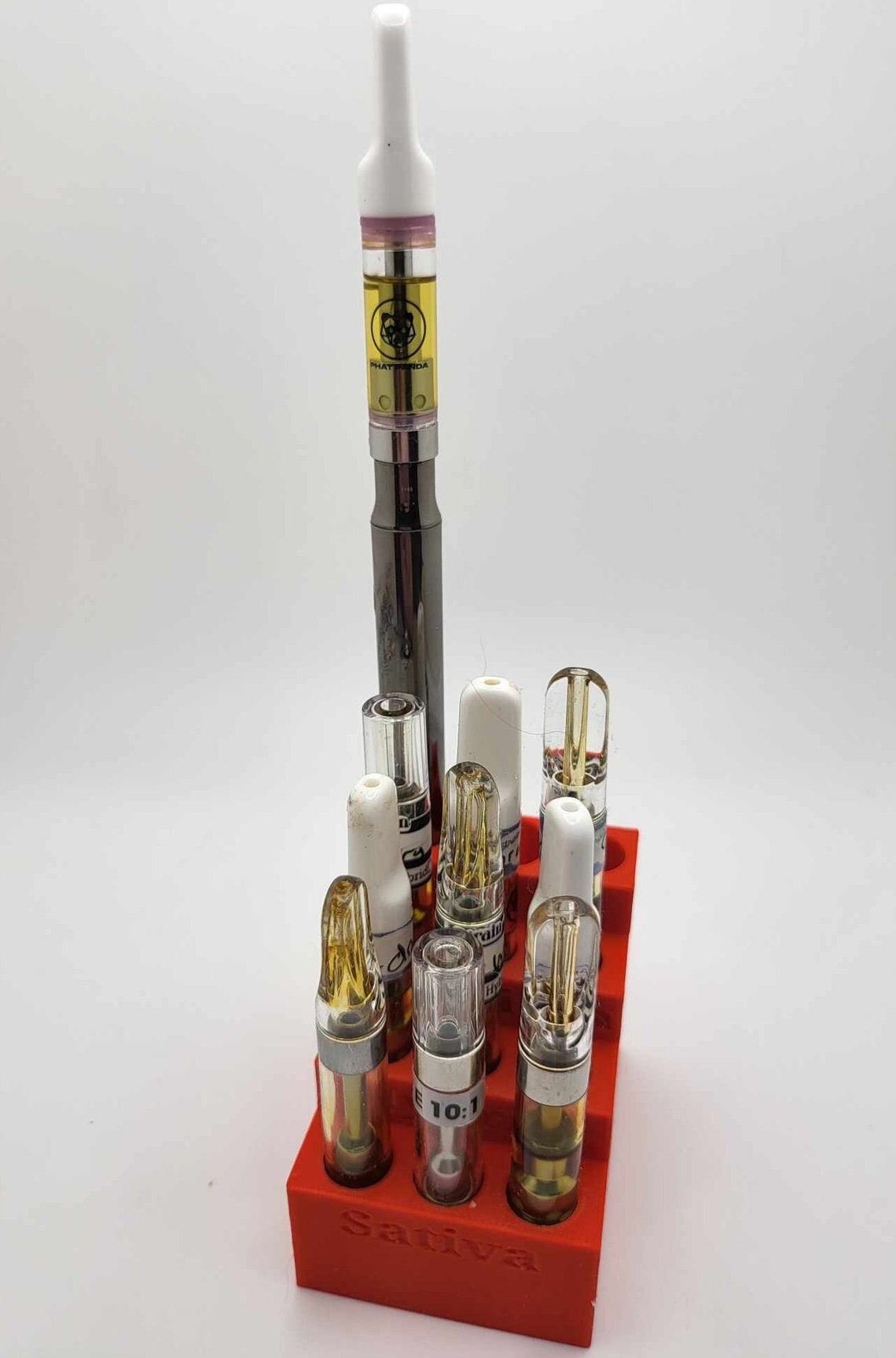 The Vapevault Trio Vape Cartridge Holder / Battery Display Etsy