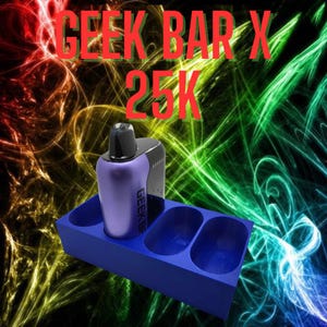 Geek Bar X 25k Vape Stand - Holds 1-6 Vapes, Keeps Your Collection Organized