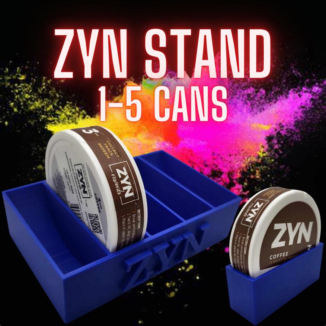 Zyn Holder for 1-5 Zyn Cans - Zynstash Stand and Display - Organize ...