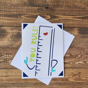 You Rule, Teacher Appreciation Greeting Card