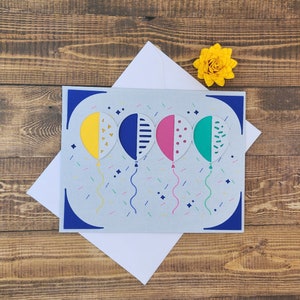 Party Balloons, Greeting Card