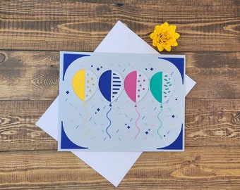 Party Balloons, Greeting Card