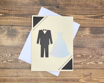 Bride and Groom Wedding Card, Greeting Card