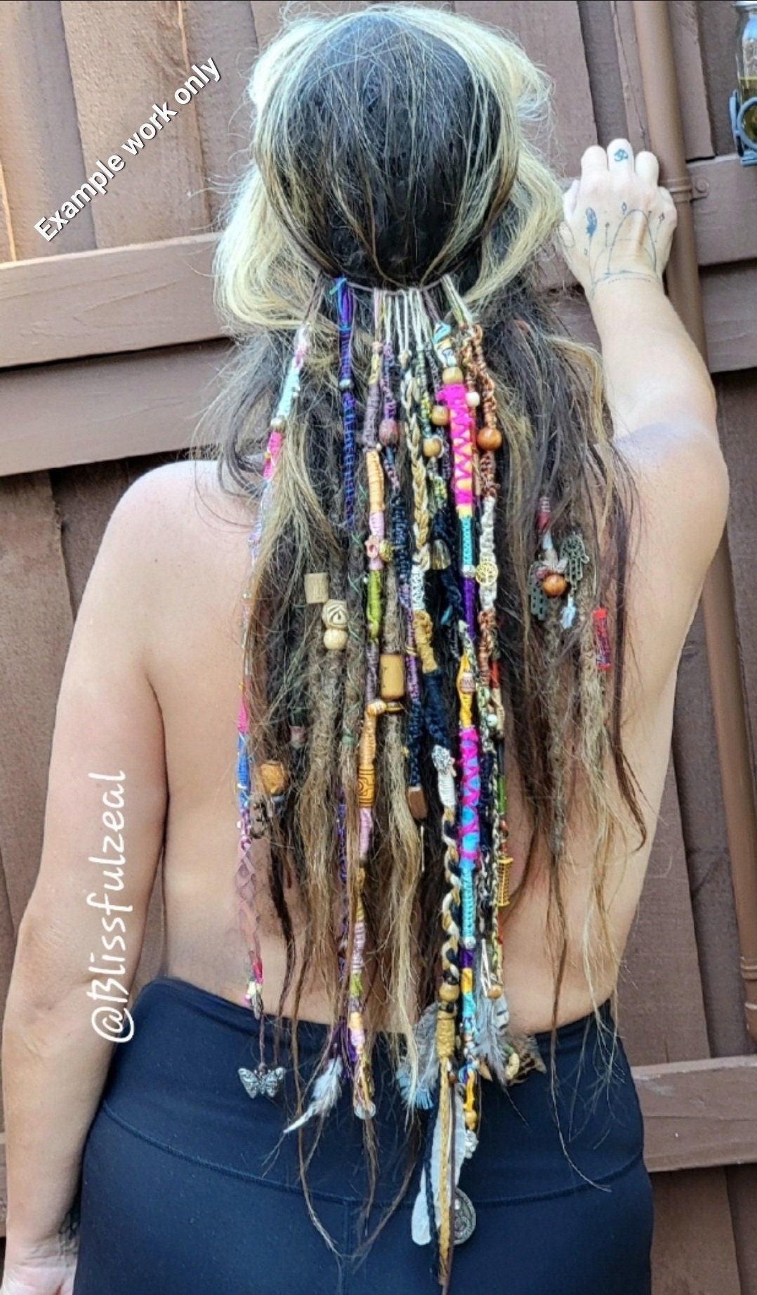 OMG Hair Wraps Purple Color Scheme Hippie Hair Extension Qty 1 Dreadlocks  Accessory Dread Wrap Hair