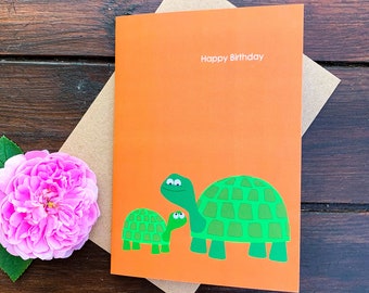 Tortoise Birthday Card / Turtle Card