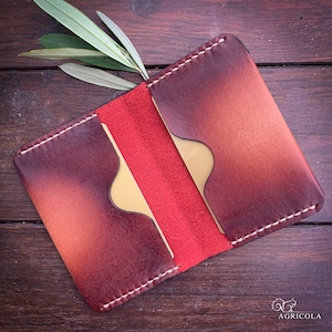 Cappuccino Brown Calf Leather Bifold Wallet / Leather Organiser / Leather Pocket / Father’s Day Gift /Christmas Gift