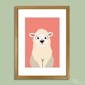 Rare Breed - Greyface Dartmoor Sheep - A5 Fine Art Print