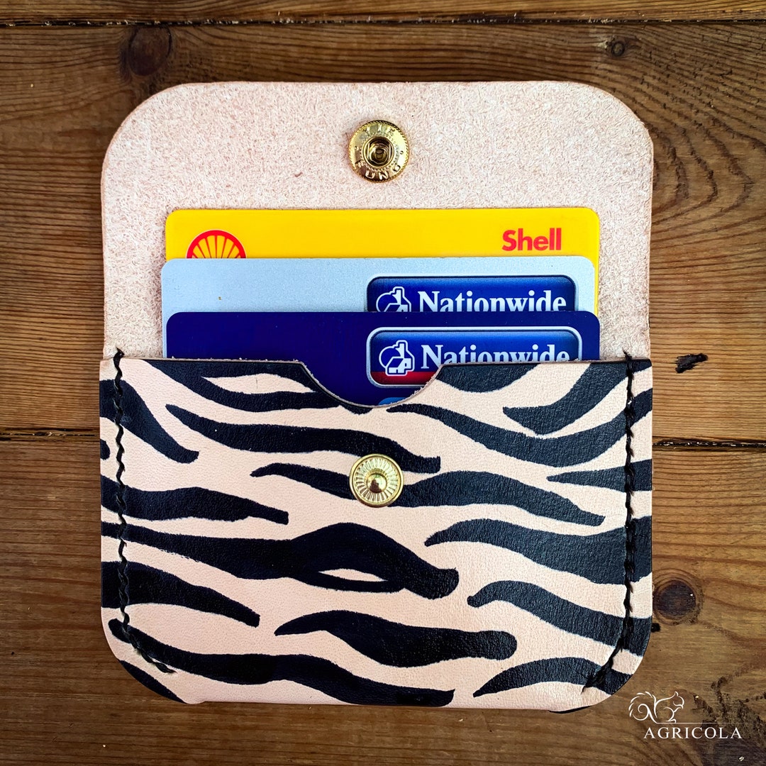 Artisan Zebra Print Wallet / Mothers Day Gift / Handdyed Wallet