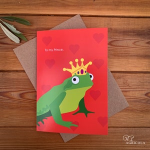 To My Prince Frosch Valentinstag Karte / Froschkönig / Valentinstagskarte / Grußkarte