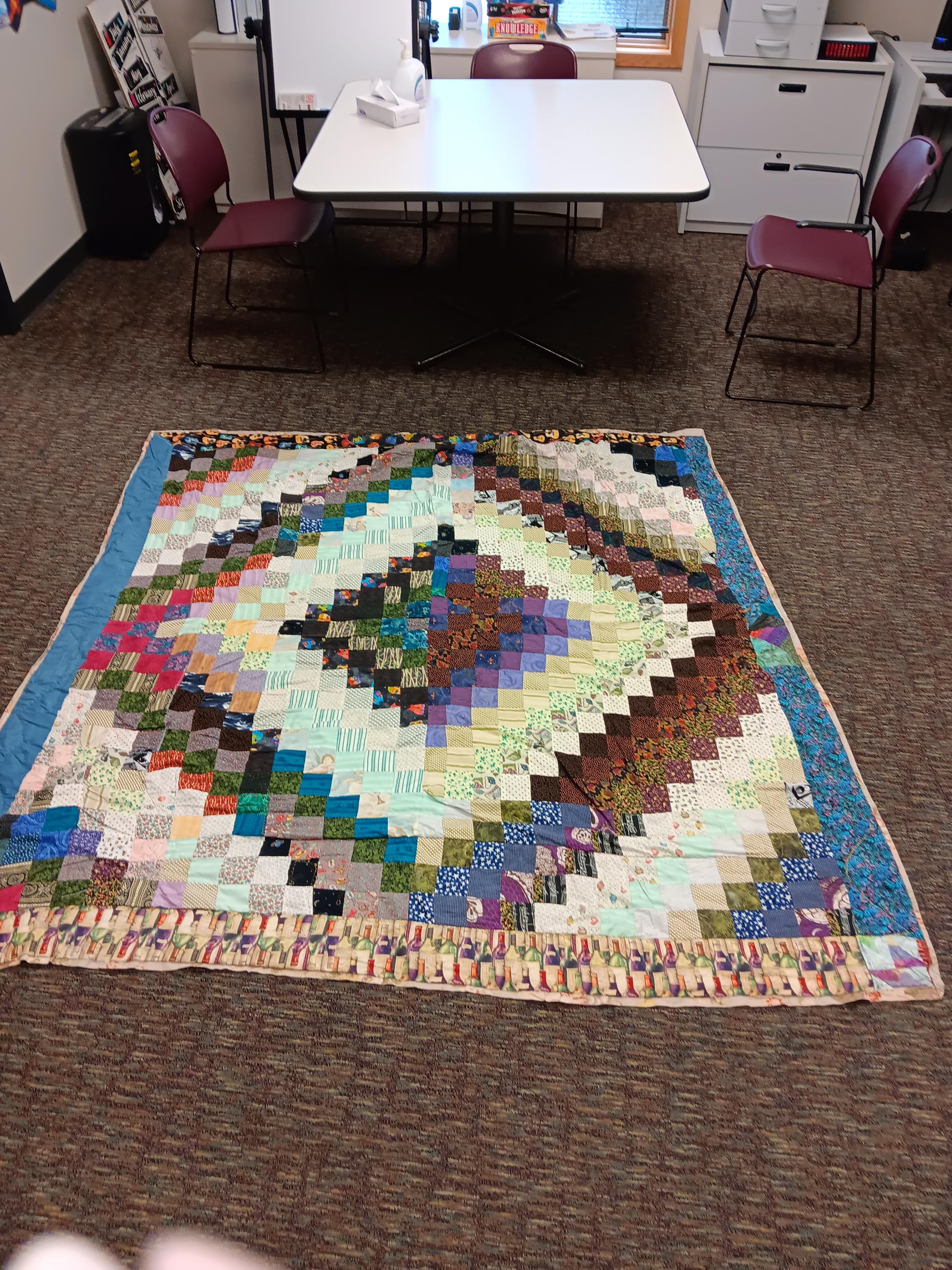 虹の花柄パッチワークキルト - Etsy 日本