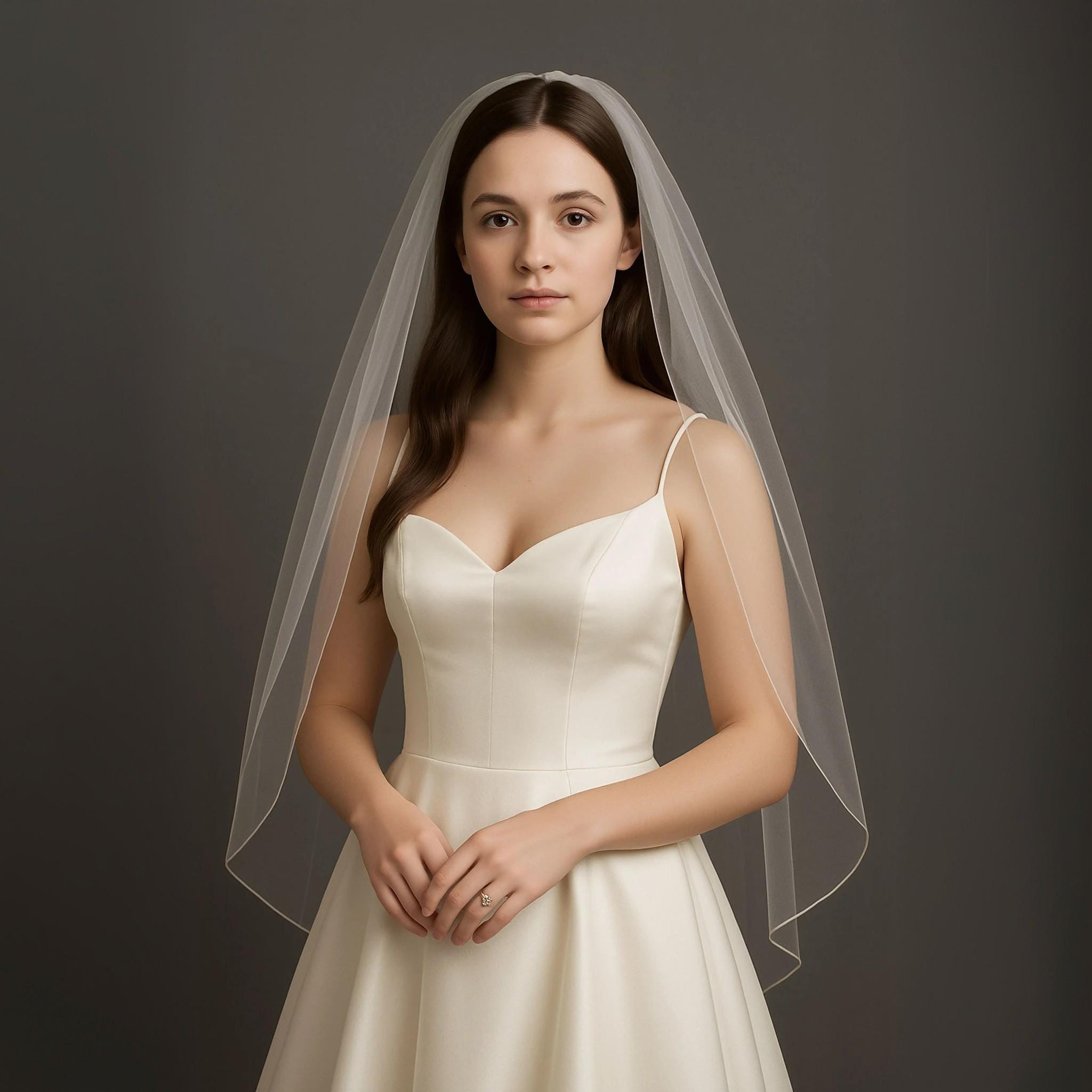 Ivory Lace Veil - Etsy