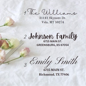 Personalized Return Address Stamp custom address stamp Modern address stamp for wedding or housewarming gift.