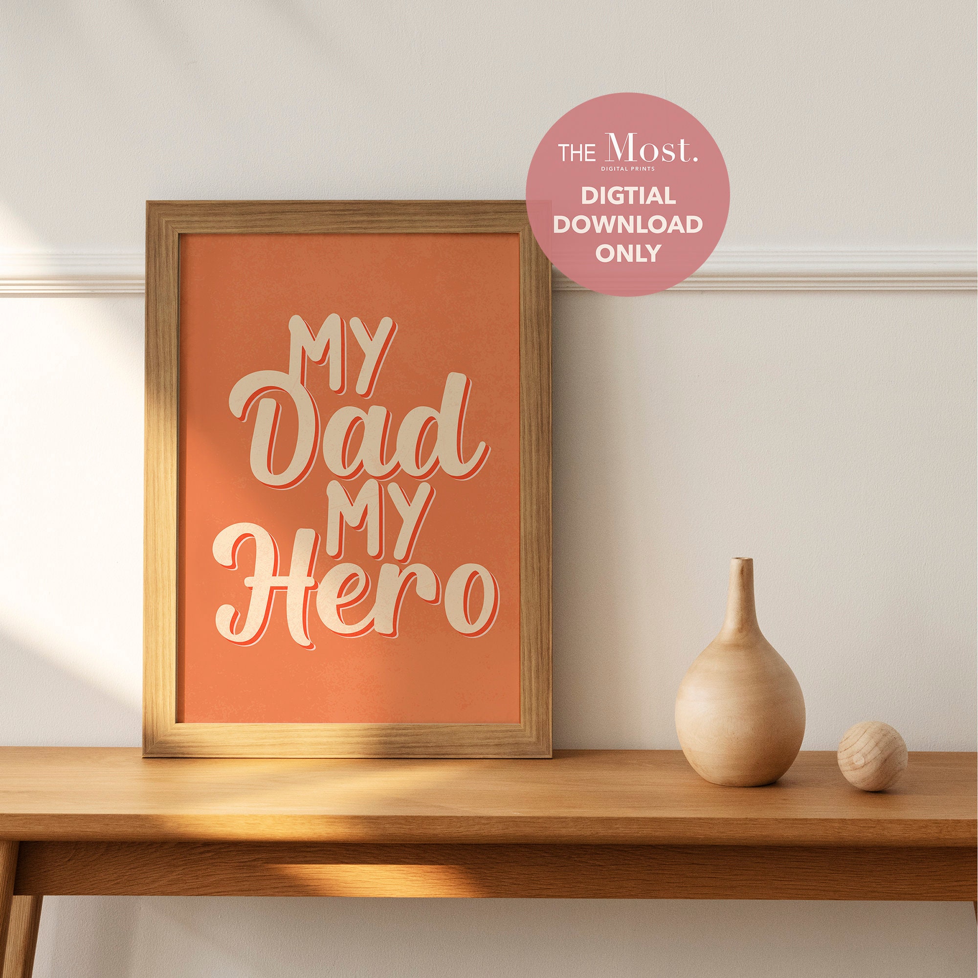 Gift for Fathers Day Wall Art, Family Quote Wall Art, Family Father ...