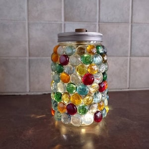 Beaded Sparkle Jar - Multicolor