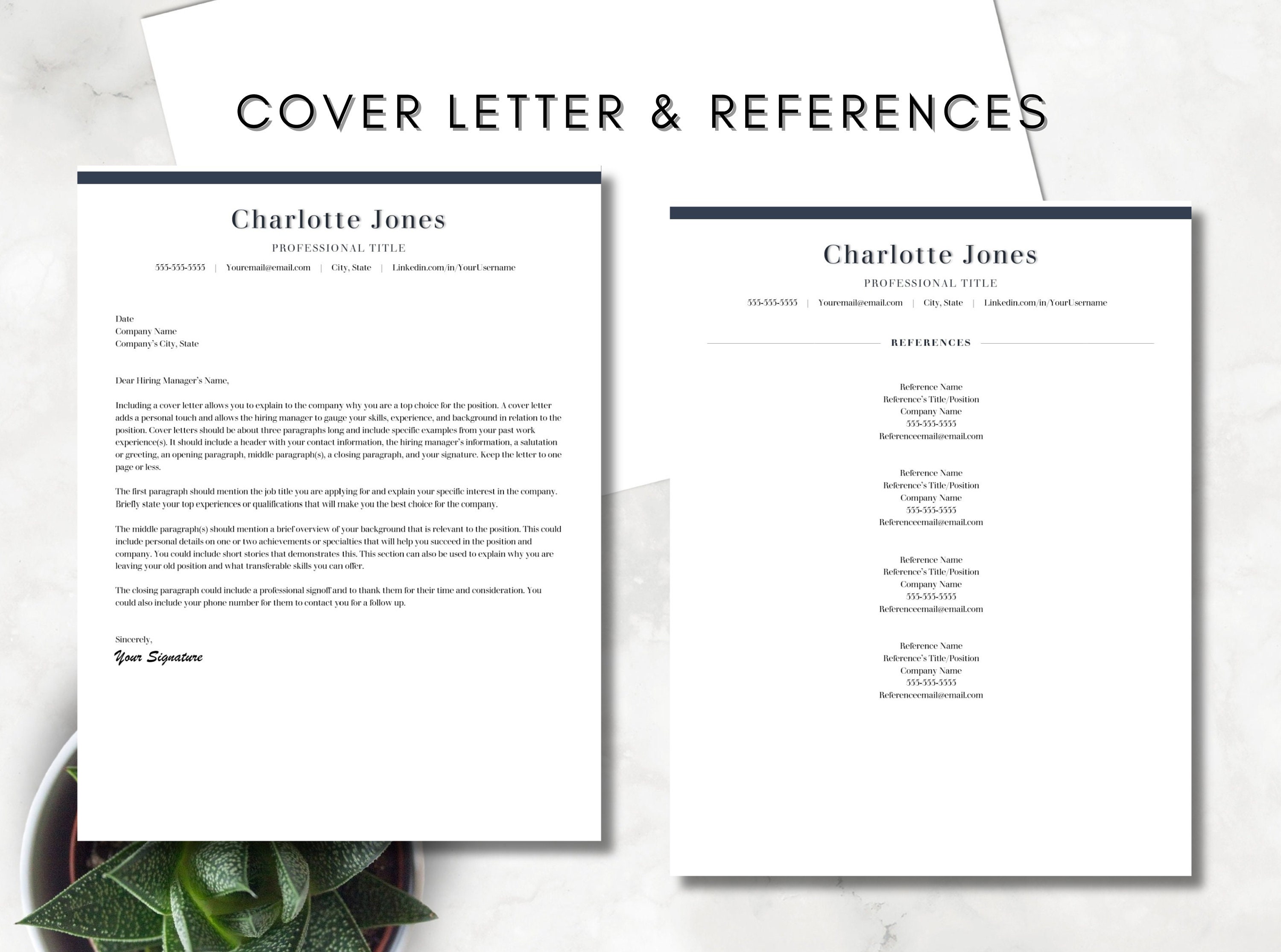 ATS Friendly Word CV Template, ATS Resume Professional Minimalistic