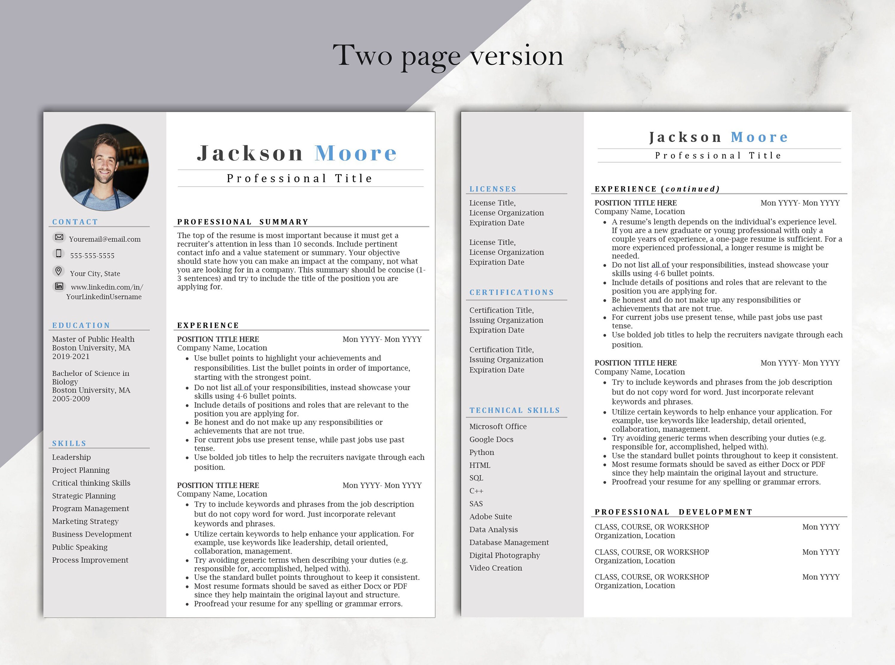 Photo Resume Template Resume Template - Il Fullxfull.4646626901 J1zv 
