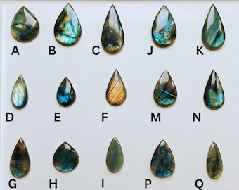 Teardrop Labradorite Cabochon: Gemstone Jewelry Making, Crystal Healing