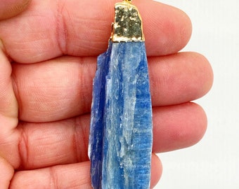 Genuine Blue Kyanite Pendant. Ethical, and Faire Trade Sourced.. Gemstone Jewelry Crystal Healing.