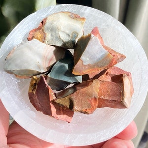 Raw Polychrome Desert Jasper Rough Stone. Authentic, Ethical, and Faire Trade Sourced. Crystal Healing.