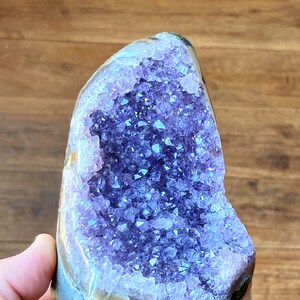 Raw Amethyst Geode Cluster: Ethically Sourced Crystal Healing Decor