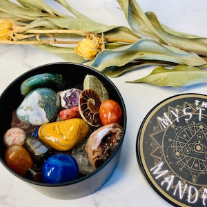 Mystery Gemstone & Crystal Tin Ethically and Faire Trade Sourced. Crystal Healing.