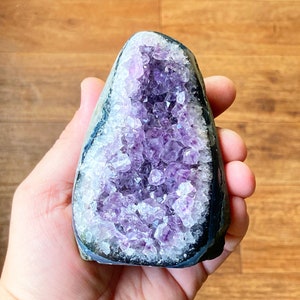 Raw Amethyst Geode Cluster: Ethically Sourced Crystal Healing Decor