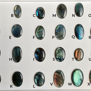 Genuine Oval Shaped Labradorite Cabochons - Great color and flash. Gemstone Jewelry Crystal Healing.