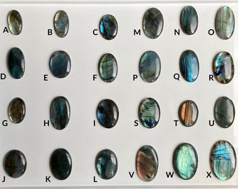 Oval Labradorite Cabochon: Gemstone with Color Flash for Jewelry Making