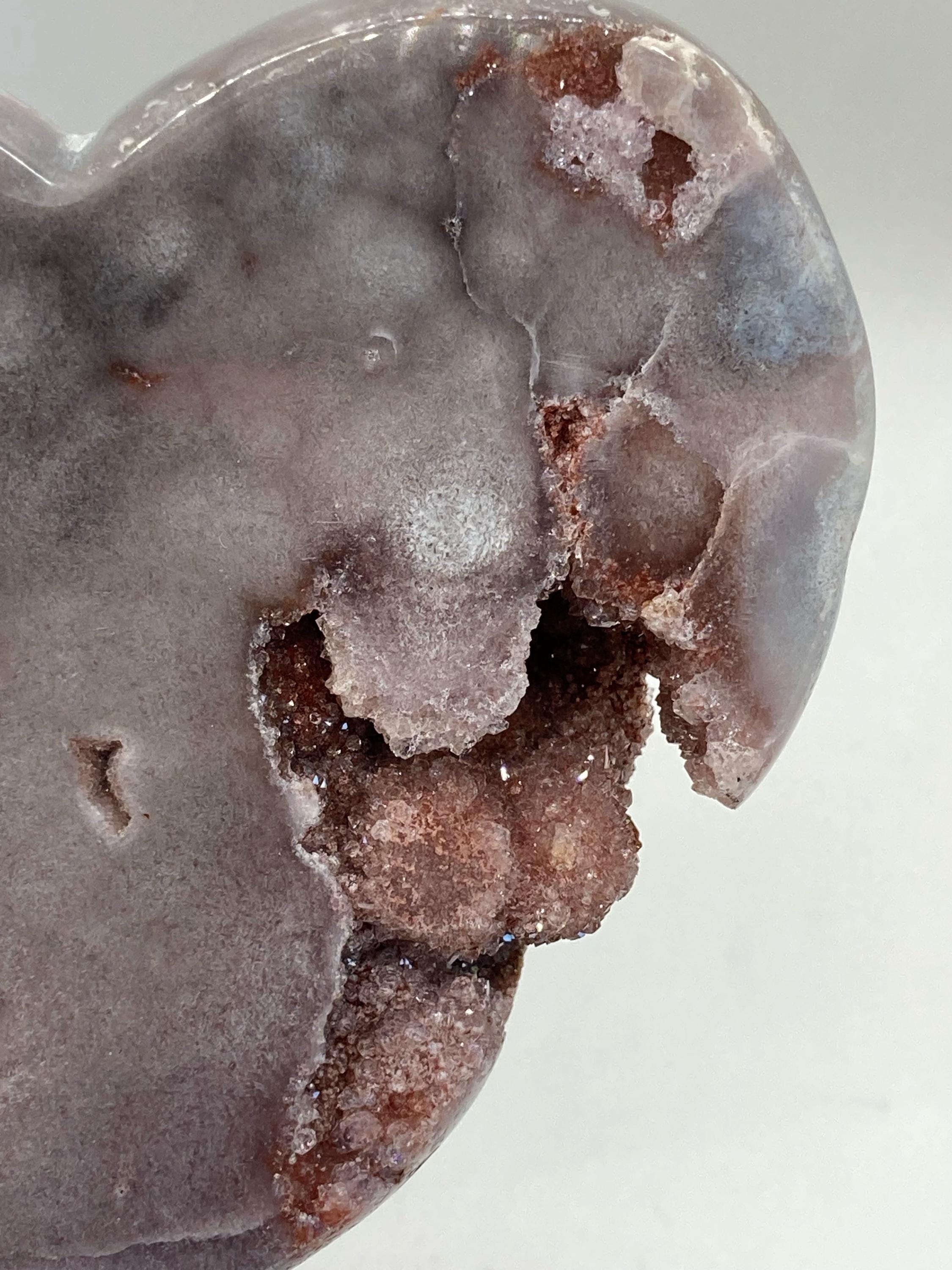 ☆破格大特価【 芸術的 ピンクアメジスト ドゥルージー 原石 約670g