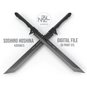 Kaiju No8 - Soshiro Hoshina Katanas (STL File)