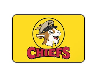 Navy CHIEFS Goat Mascot - Goat Locker Cartoon Design - Desk Mat
