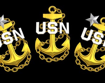 Navy Chief Anchor STL Bundle | All Fouled Anchor Set for CNC and 3D Printing | Advancement Gift Files