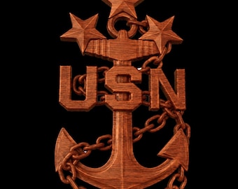 MCPON /Senior Enlisted Advisor to the Chairman Anchor STL for CNC and 3D Printing