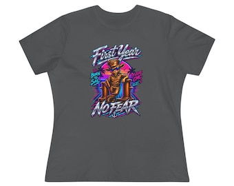 First Year No Fear - New Navy Chief Goat Women's Relaxed Tee - CPO Pinning Gift