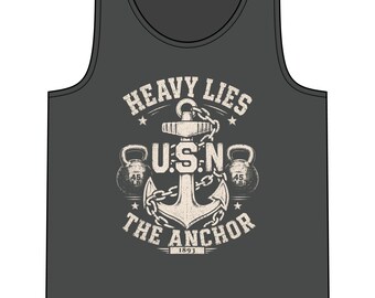 Goat's Gym Muscle Tank – Vintage Anchor Weightlifting Shirt